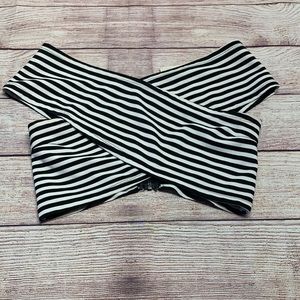 Off shoulder crop top